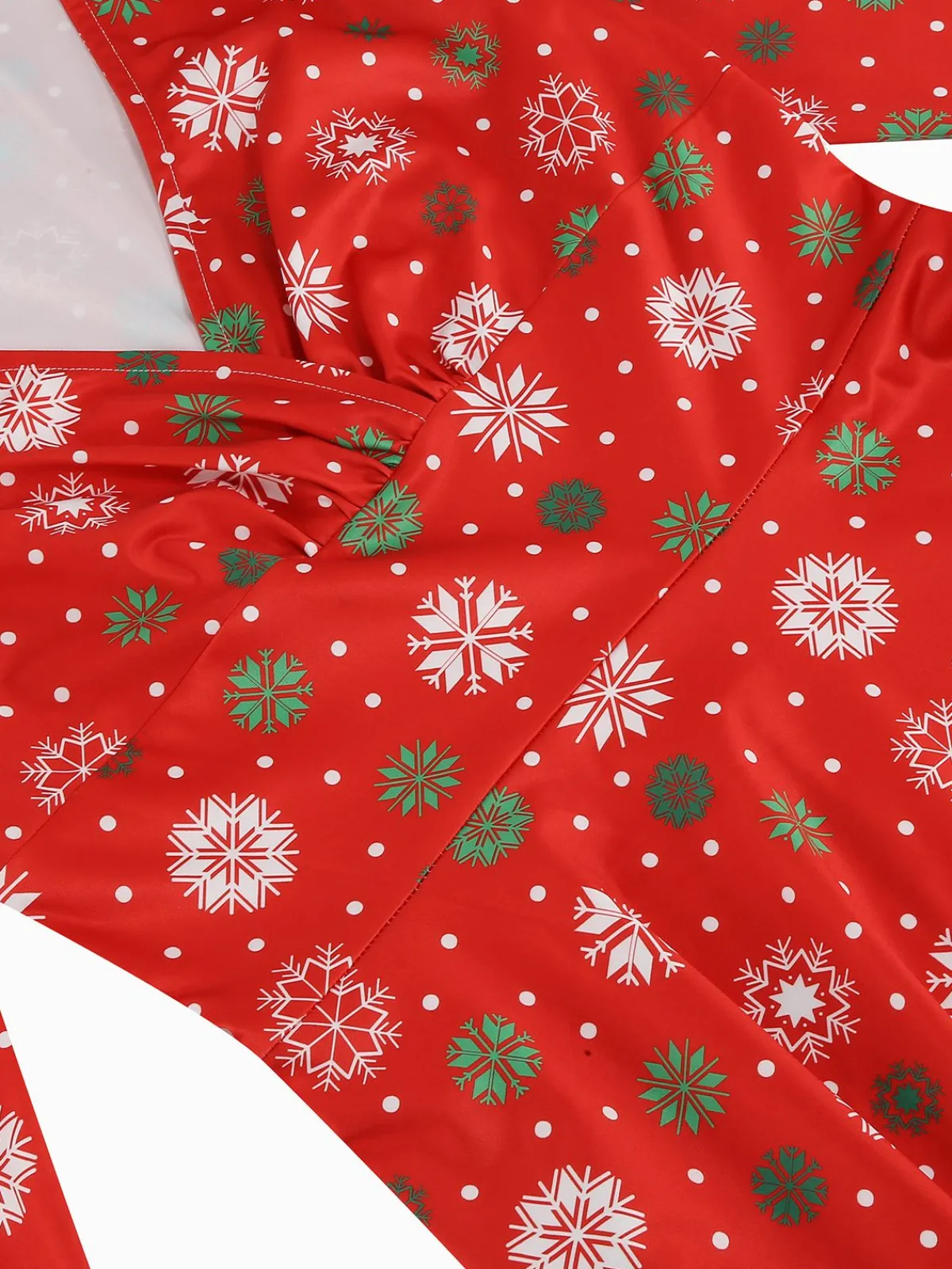 Clearance Retro Stage 1950s Christmas Patchwork V-neck Dress