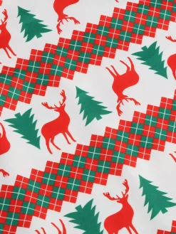 Clearance Retro Stage 1950s Christmas Patchwork V-neck Dress