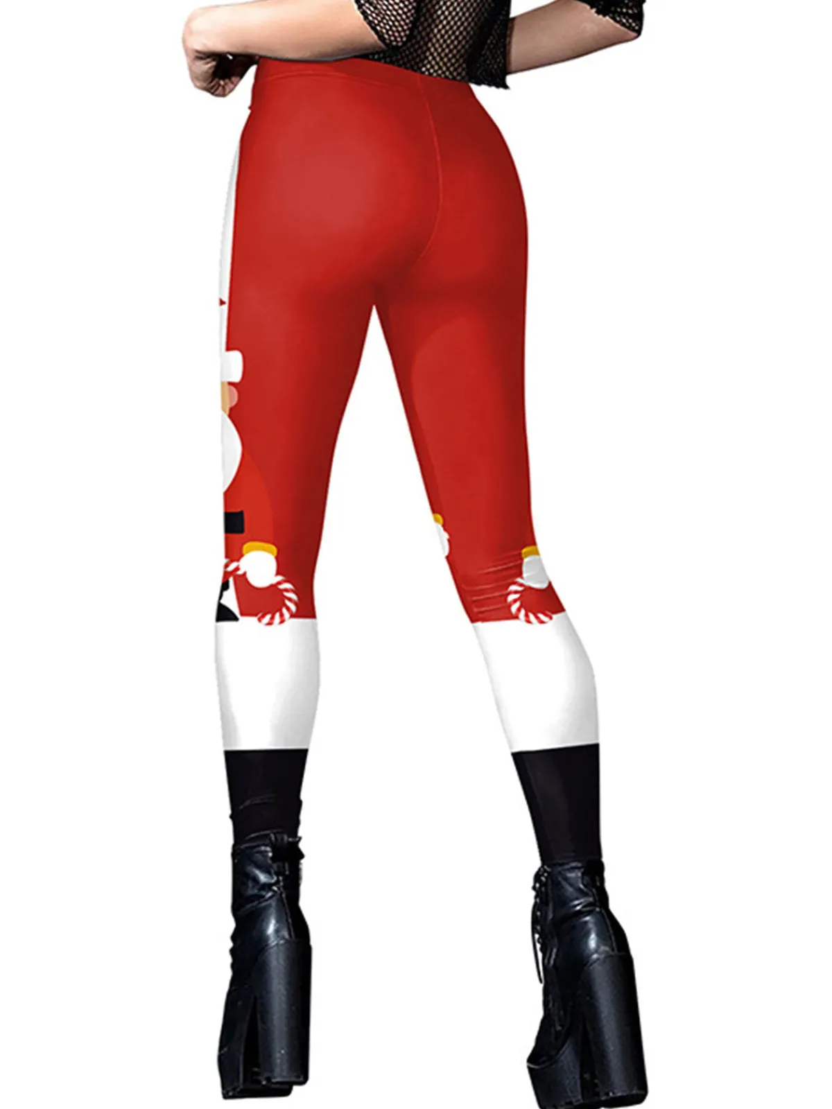 Fashion Retro Stage 1960s Christmas Printed Cute Leggings