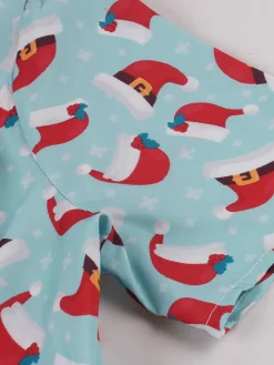 New Retro Stage 1950s Christmas Santa & Elk Print Swing Dress