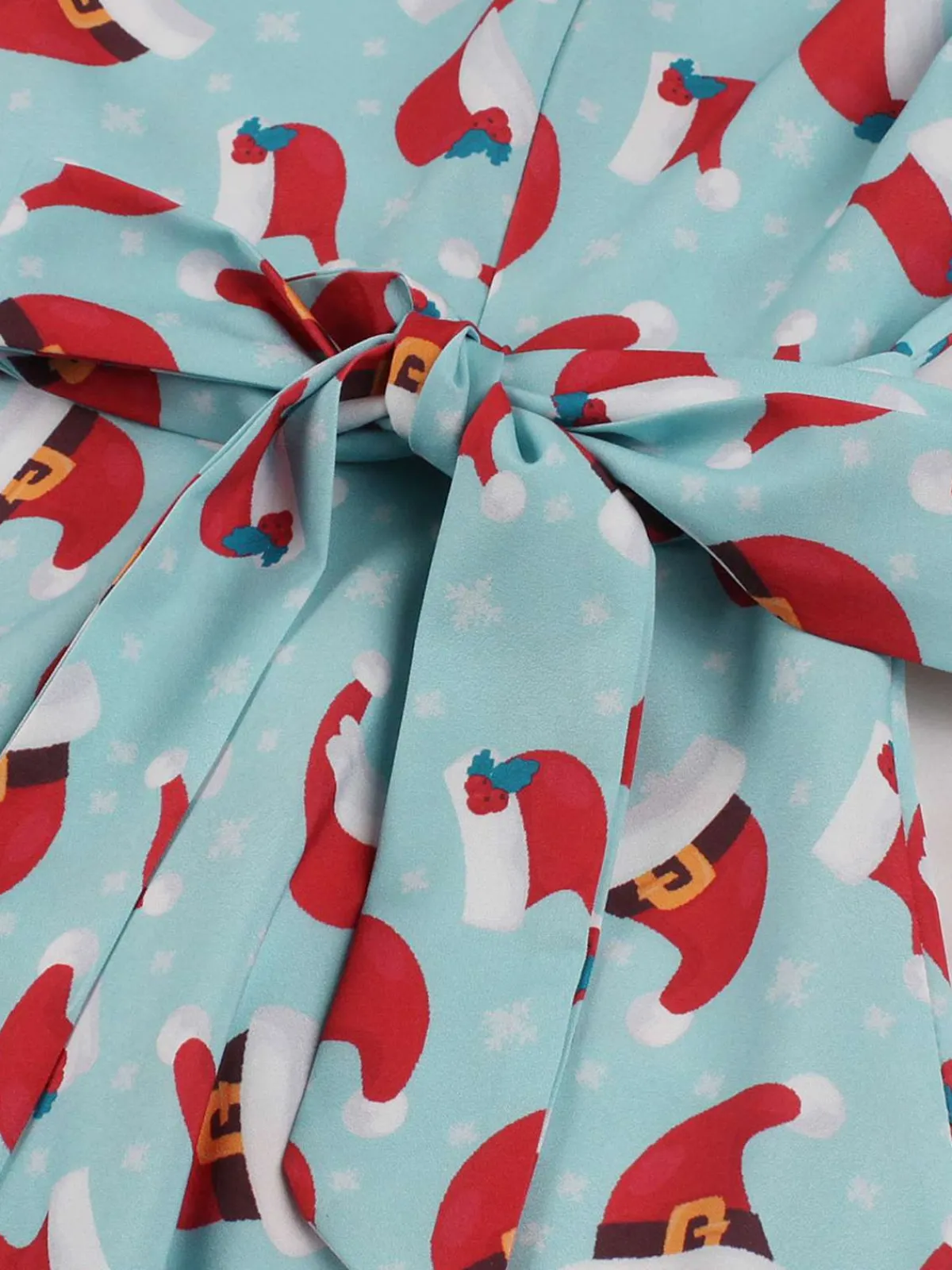 New Retro Stage 1950s Christmas Santa & Elk Print Swing Dress