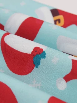 New Retro Stage 1950s Christmas Santa & Elk Print Swing Dress