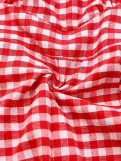 Outlet Retro Stage 1950s Cotton Lace Patchwork Gingham Plaid Romper