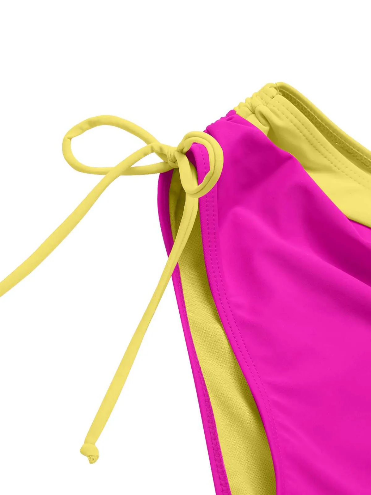 Discount Retro Stage 1940s Criss-Cross High-Waist Side-Tie Bikini