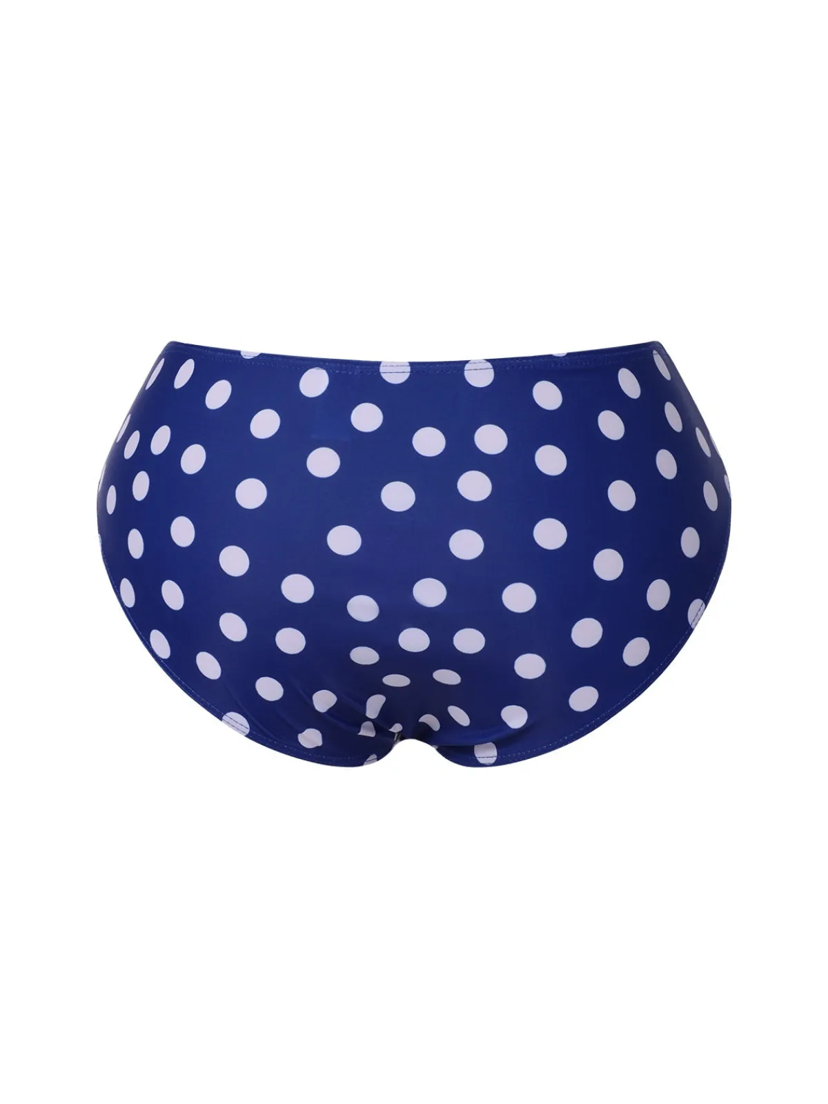 Online Retro Stage 1930s Cross Straps Polka Dots Swimsuit