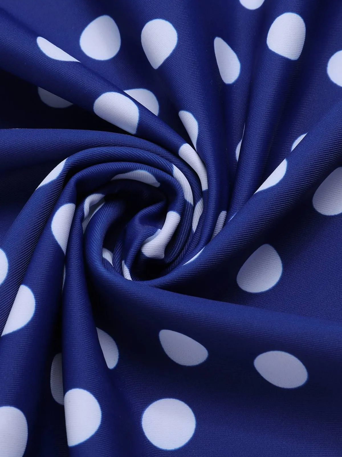 Online Retro Stage 1930s Cross Straps Polka Dots Swimsuit