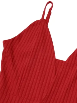 Fashion Retro Stage 1930s Deep V-Neck Spaghetti Strap Wide-Leg Jumpsuit
