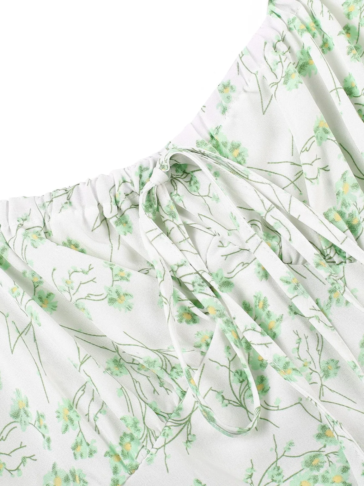 Hot Retro Stage 1950s Ditsy Floral Square Collar Romper