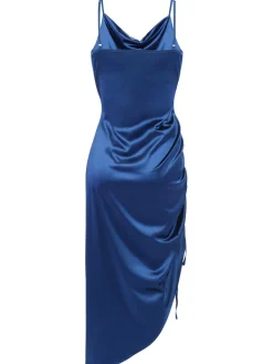 Outlet Retro Stage 1960s Drawstring Spaghetti Strap Pencil Dress