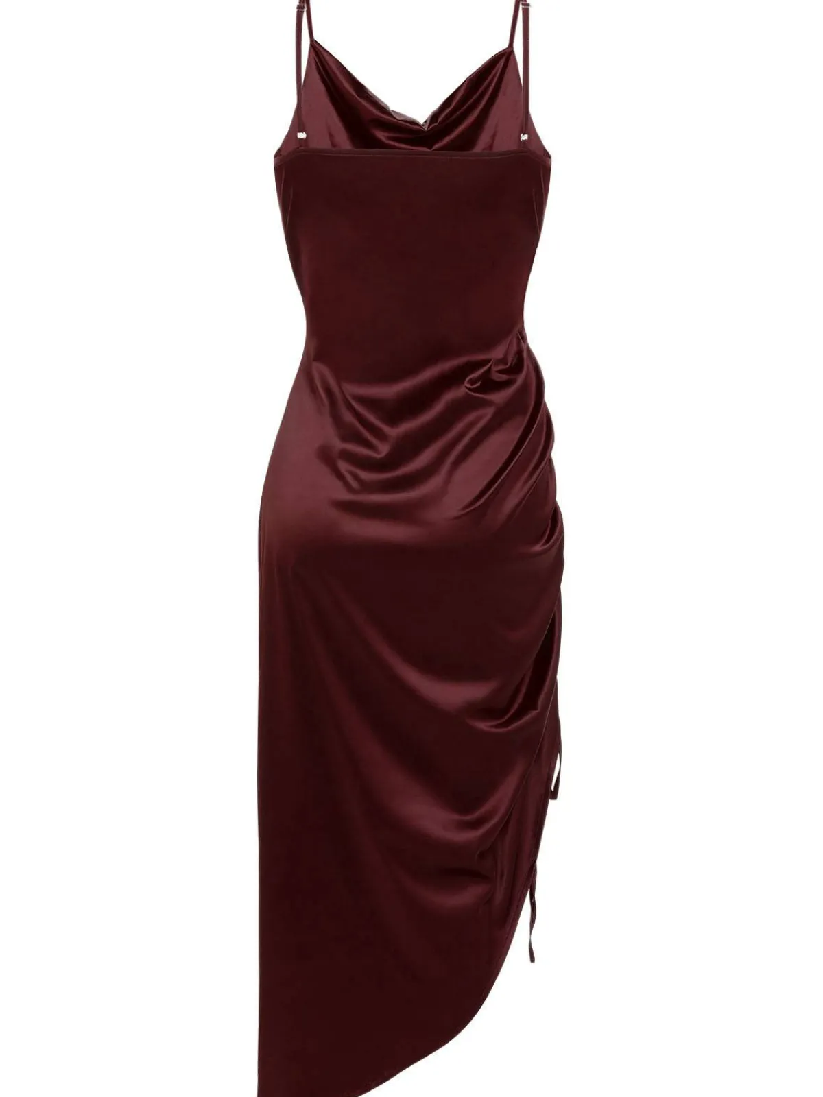 Outlet Retro Stage 1960s Drawstring Spaghetti Strap Pencil Dress