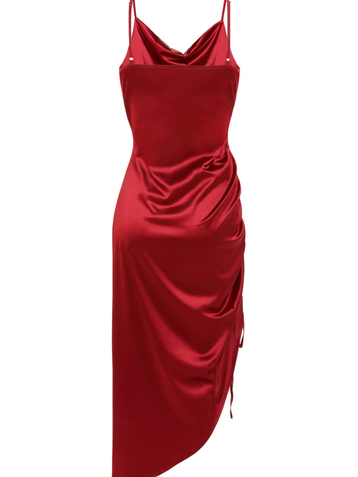 Outlet Retro Stage 1960s Drawstring Spaghetti Strap Pencil Dress