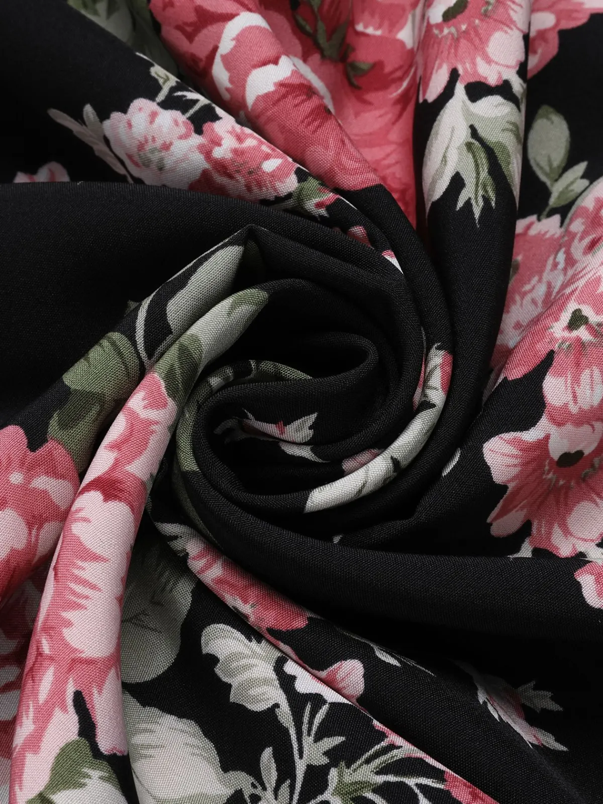 Outlet Retro Stage 1950s Floral Bow Belt Vintage Dress