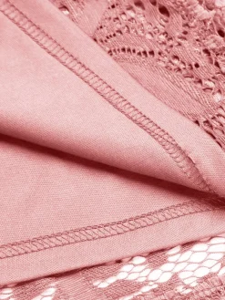Best Retro Stage 1950s Floral Lace Solid Swing Dress