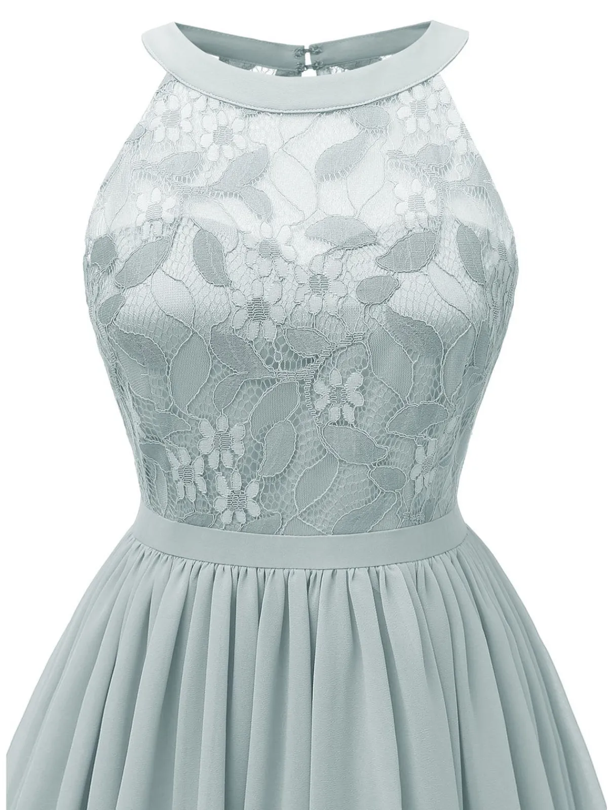 Outlet Retro Stage 1950s Floral Lace Swing Dress Blue
