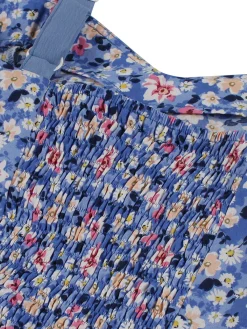 Fashion Retro Stage 1950s Floral Patchwork Strap Swing Dress