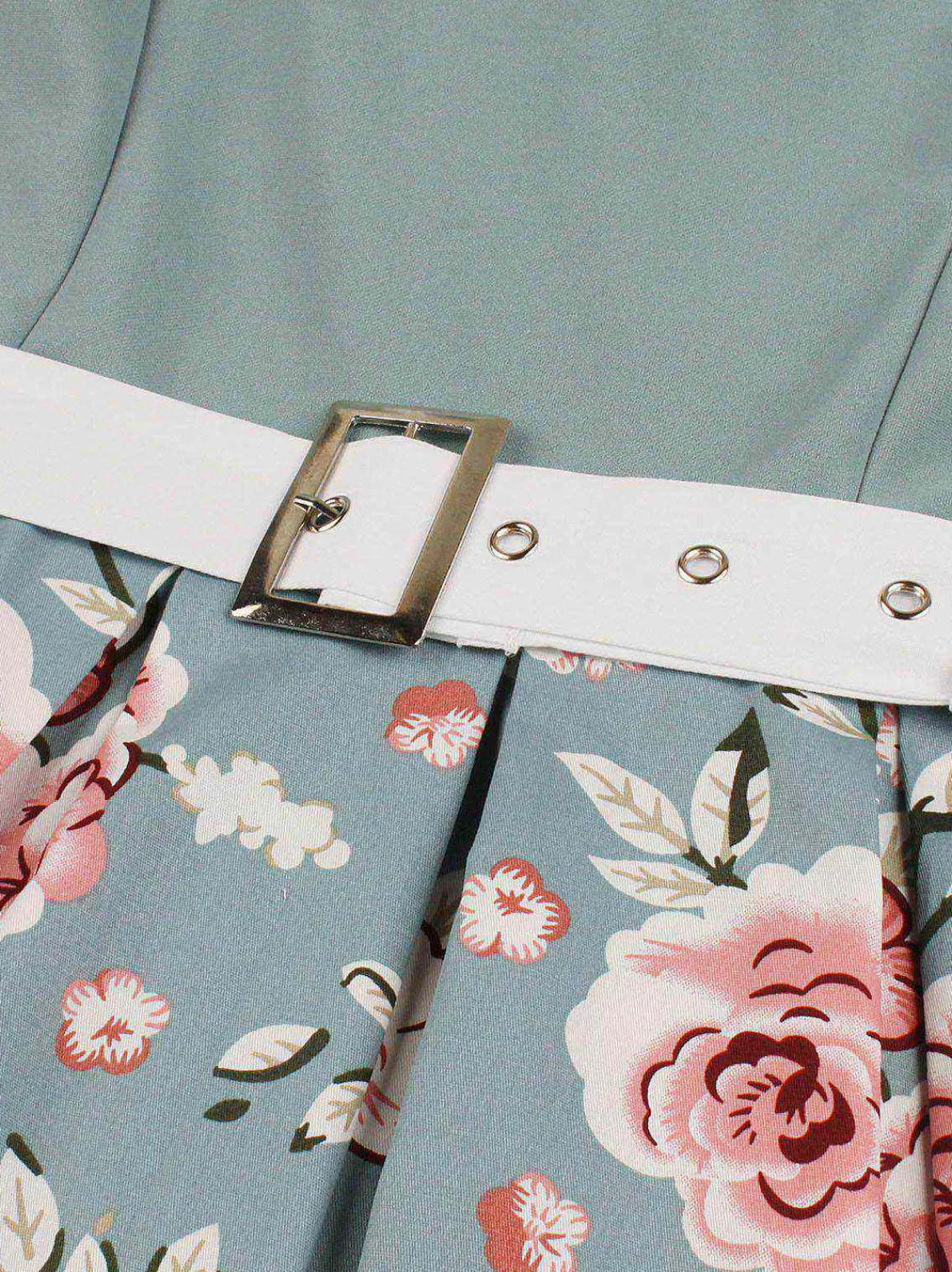 Hot Retro Stage 1950s Floral Patchwork Swing Dress