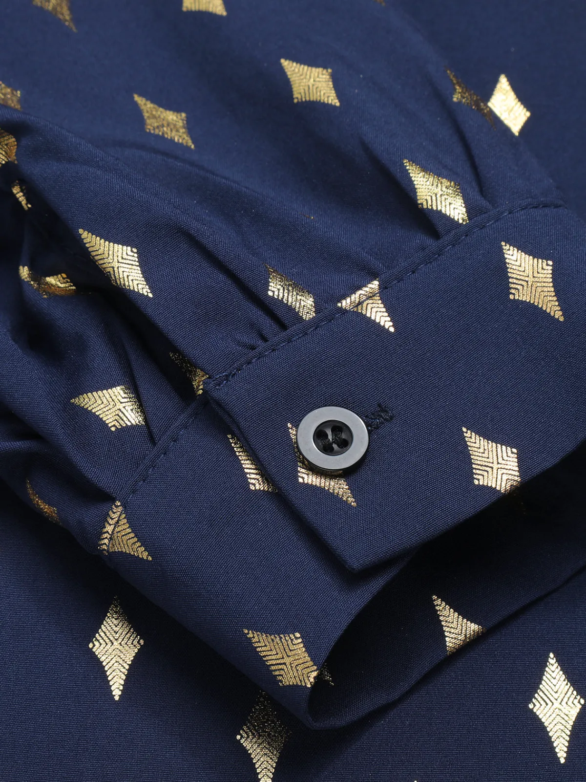 Hot Retro Stage 1940s Foil Stamping Stars V-Neck Blouse