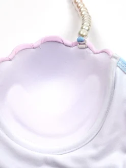 Clearance Retro Stage 1940s Shell Pearl Bikini Set Gradient Pink