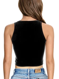 Clearance Retro Stage 1960s Halloween Skull Pumpkin Crop Sleeveless Top