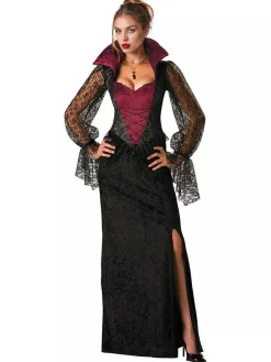 Online Retro Stage 1950s Halloween Vampire Style Vintage Dress