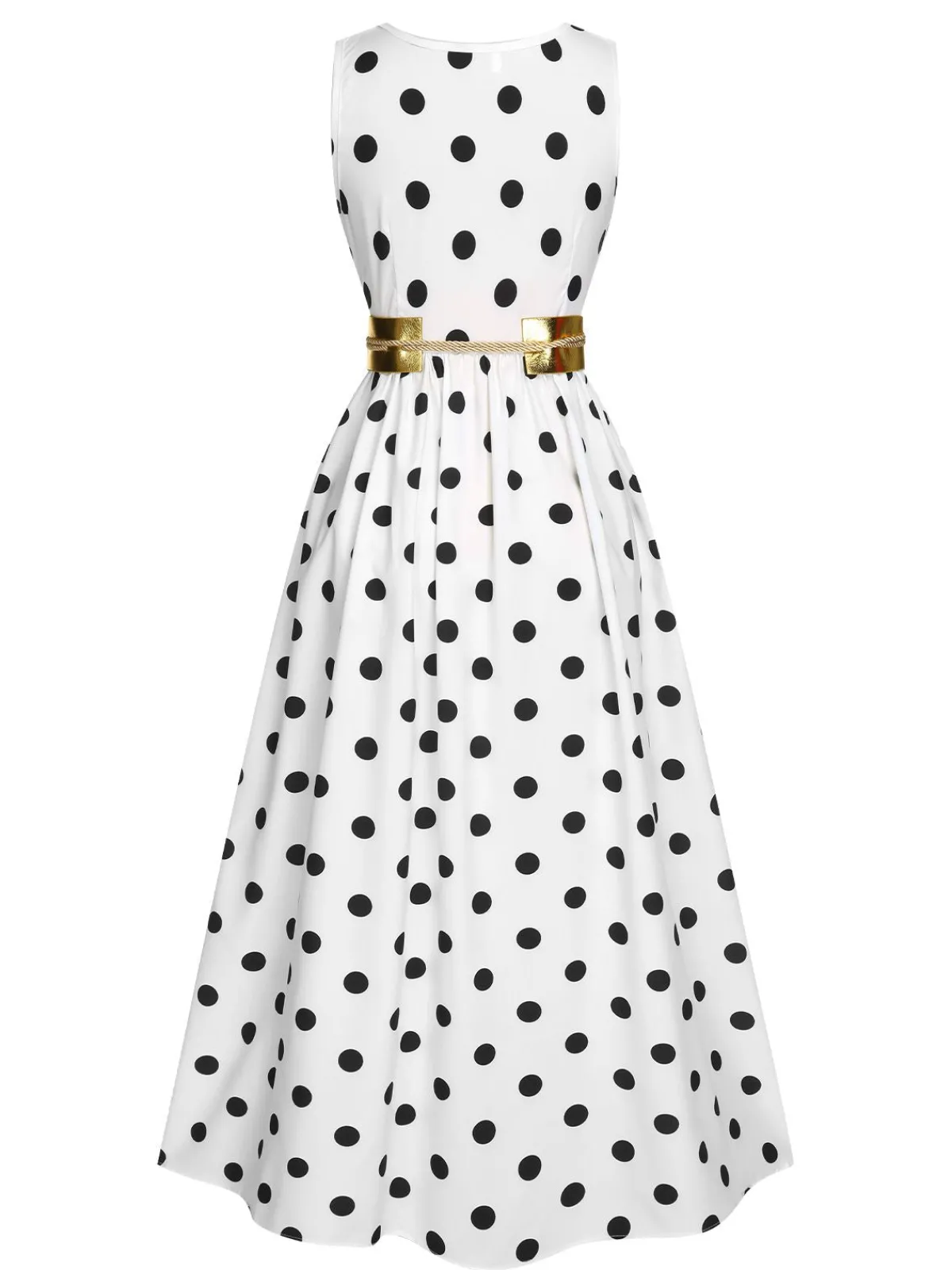 Fashion Retro Stage 1930s High Slit V-Neck Belted Dress