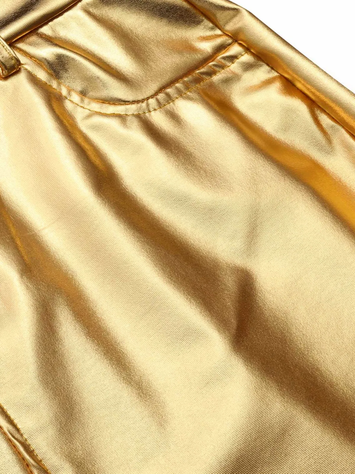 Discount Retro Stage 1960s High Waist Shiny Metallic Mini Skirt