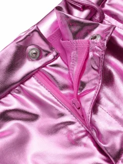Discount Retro Stage 1960s High Waist Shiny Metallic Mini Skirt