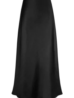 Discount Retro Stage 1930s High-Waist Satin Solid Mermaid Skirt