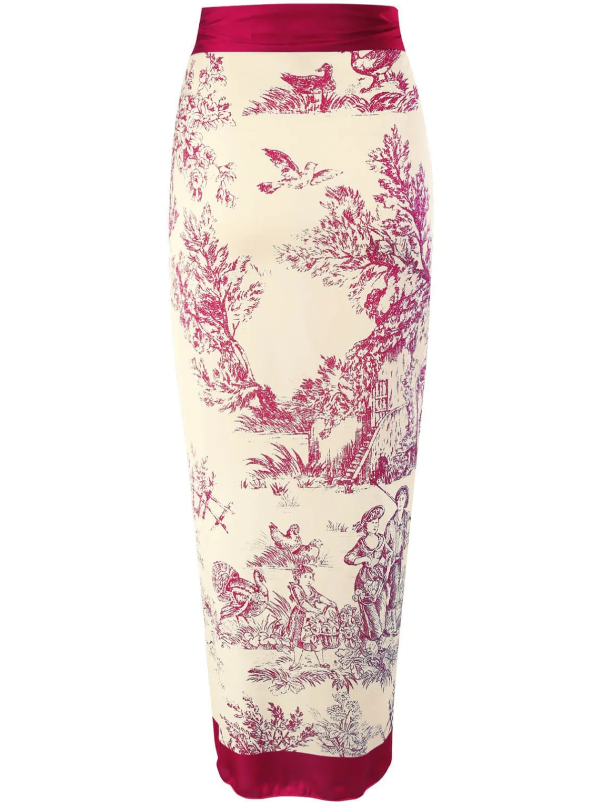 Fashion Retro Stage 1960s Ink Floral Patchwork Tie-Up Cover-Up