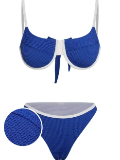 Discount Retro Stage 1940s Knitted Back Strap Bikini
