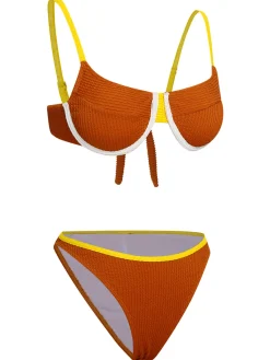 Discount Retro Stage 1940s Knitted Back Strap Bikini