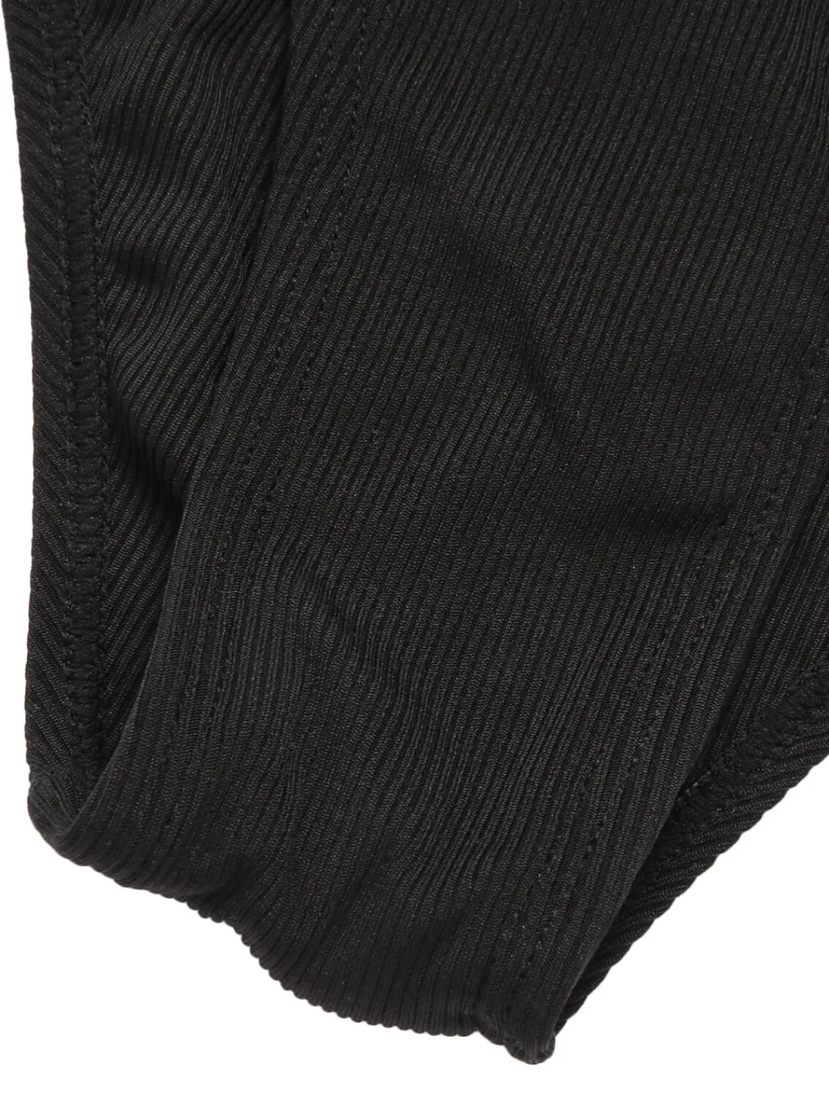 Hot Retro Stage 1930s Lace Knitted One-Piece Swimsuit Black