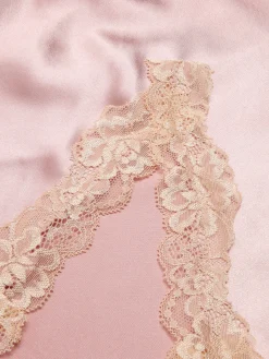 Discount Retro Stage 1950s Lace Patchwork Suspender Sleepwear