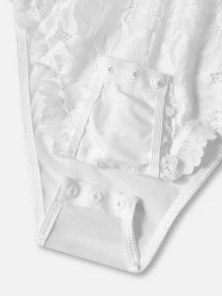 Fashion Retro Stage 1960s Lace Spaghetti Straps Corset Bodysuit
