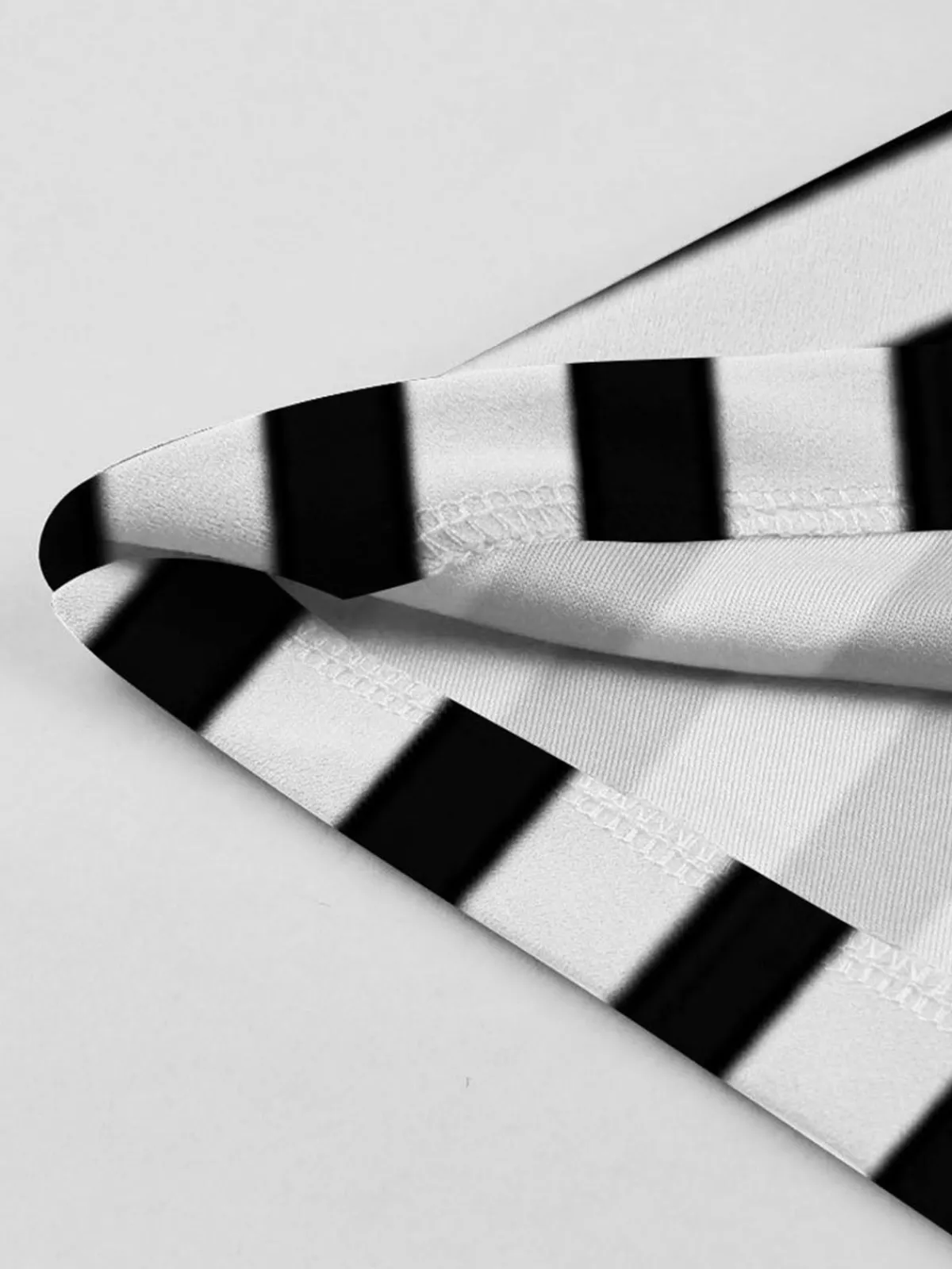 Hot Retro Stage 1940s Lapel Double Breasted & White Stripes Dress Black
