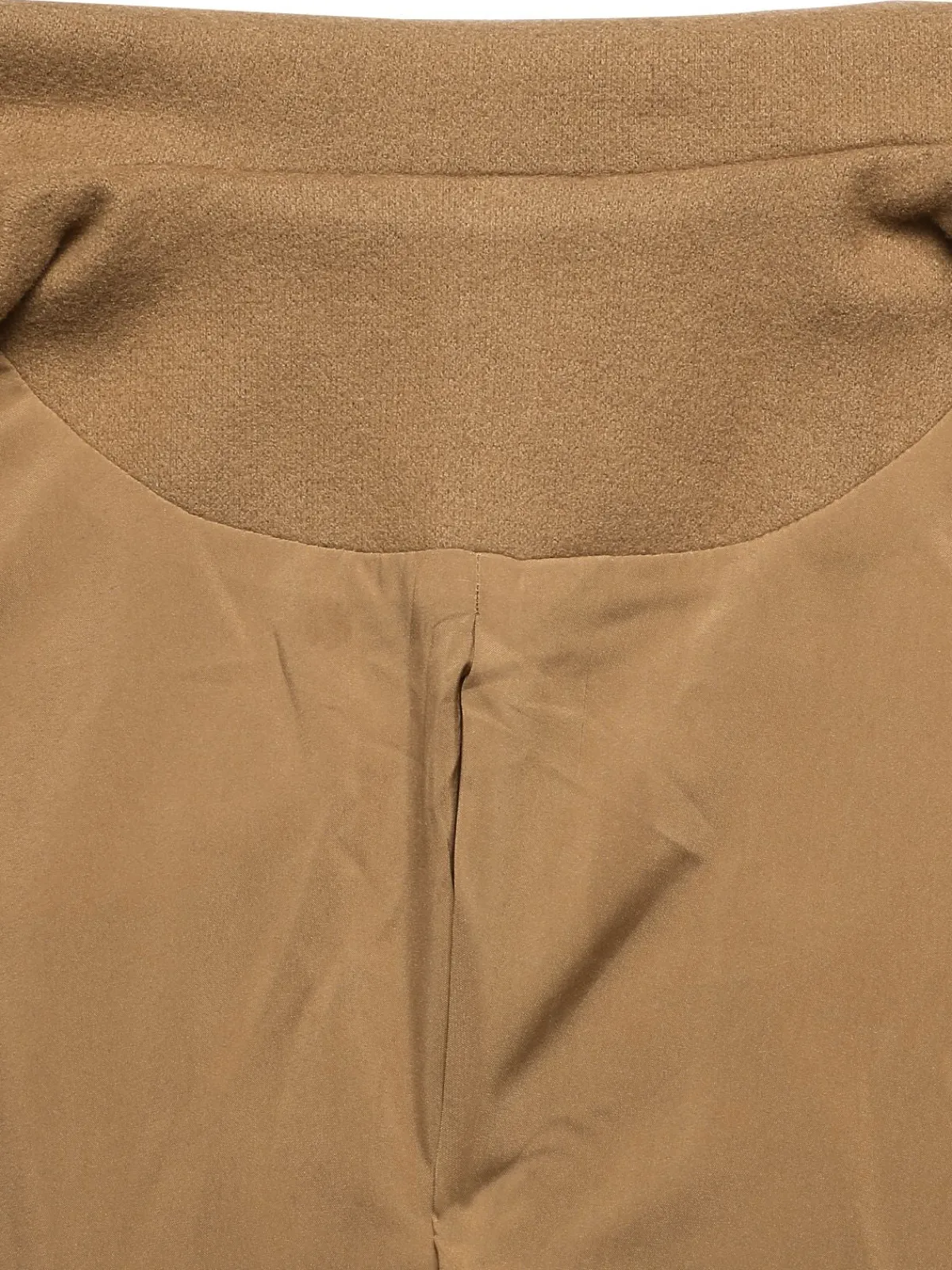 Best Retro Stage 1940s Lapel Double-Breasted Pocket A-Line Coat Light Khaki