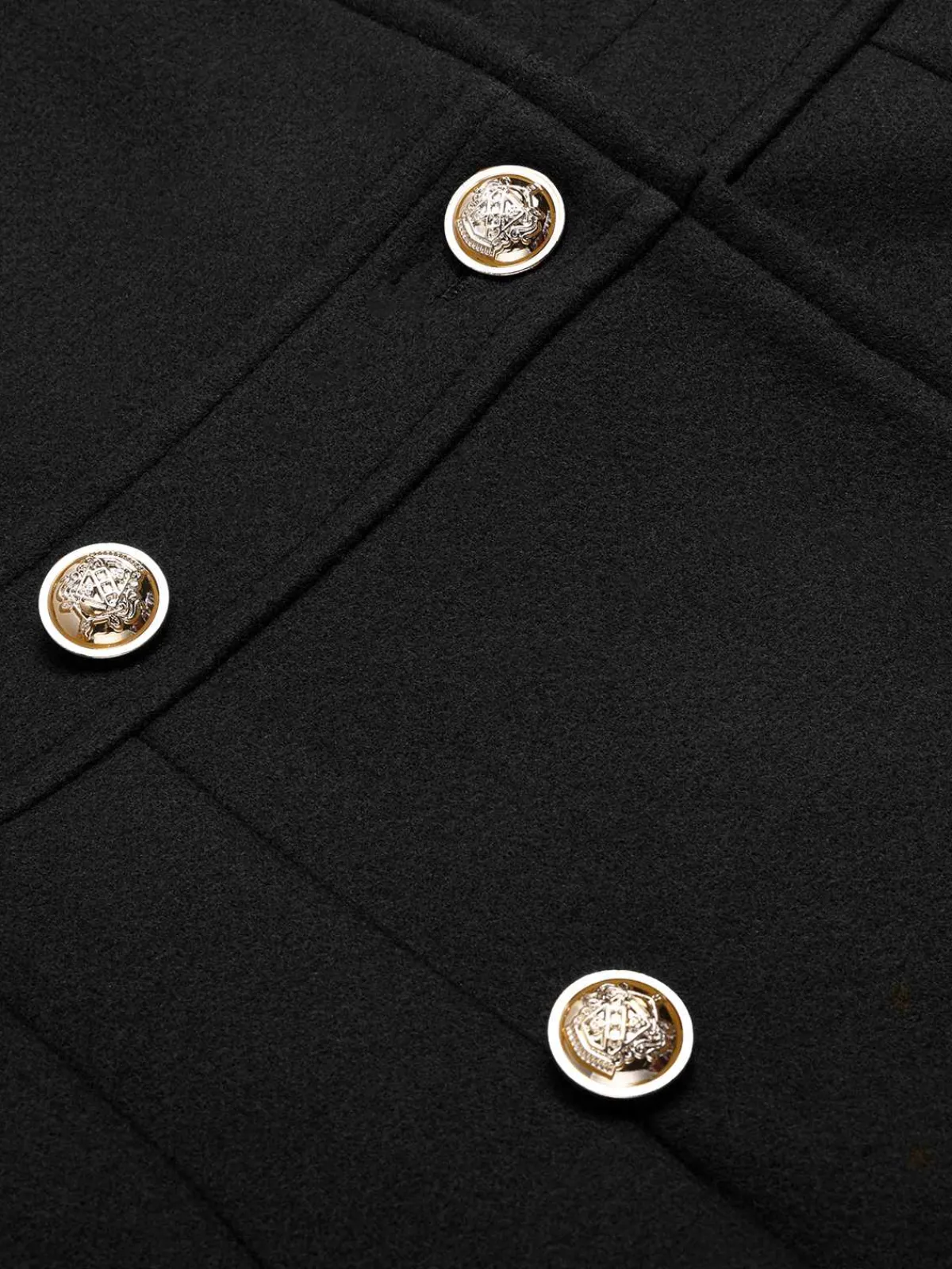 Outlet Retro Stage 1940s Notched Collar Double-Breasted Dress Coat