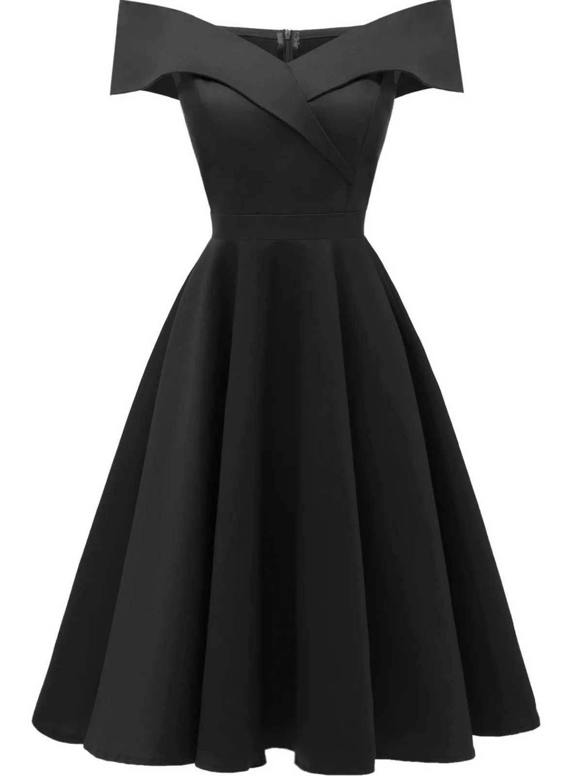 Clearance Retro Stage 1950s Off Shoulder Swing Dress