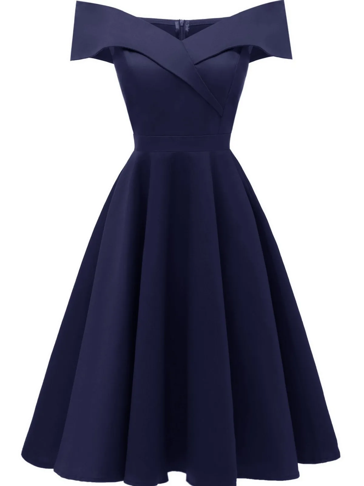 Clearance Retro Stage 1950s Off Shoulder Swing Dress