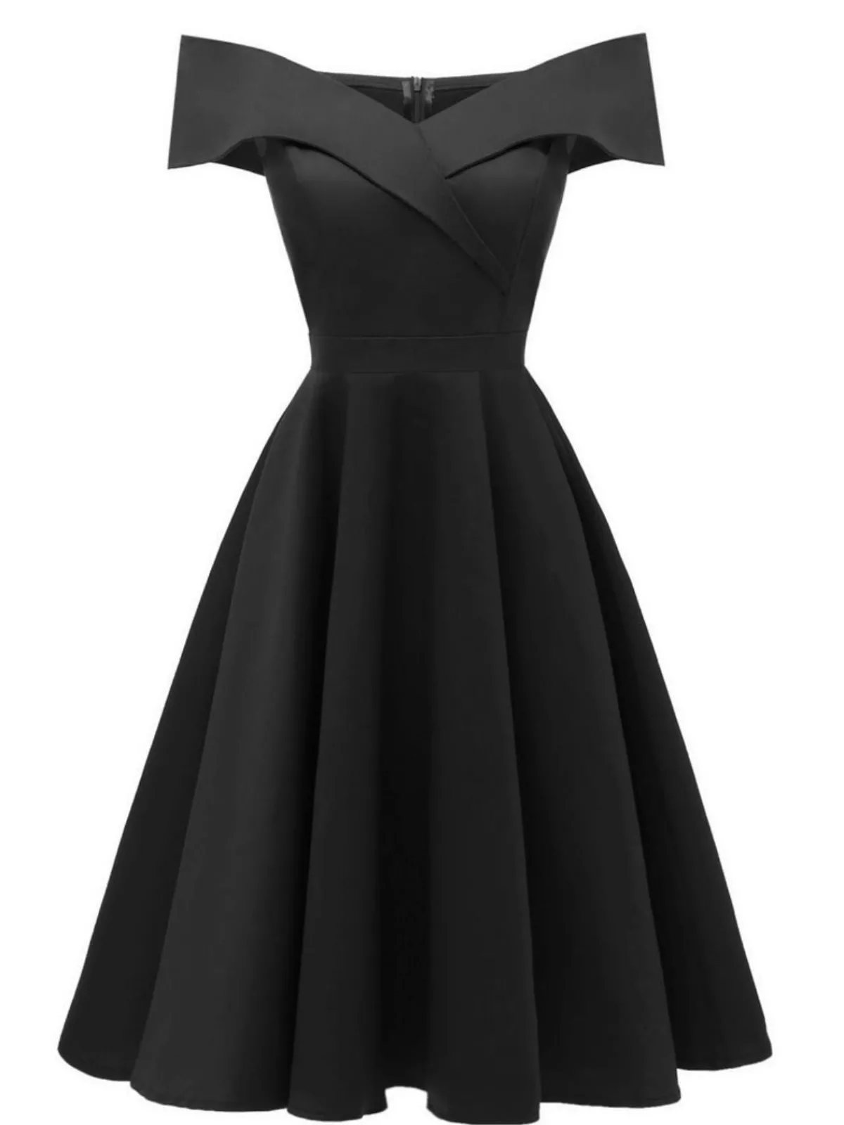 Online Retro Stage 1950s Off Shoulder Swing Dress