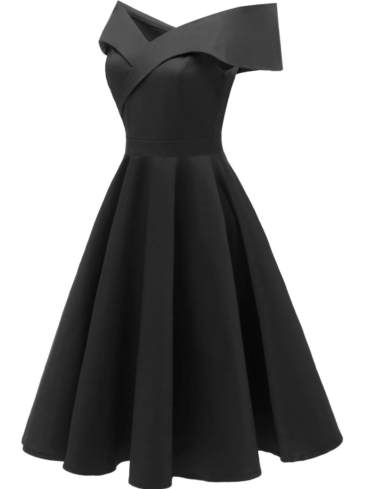 Online Retro Stage 1950s Off Shoulder Swing Dress