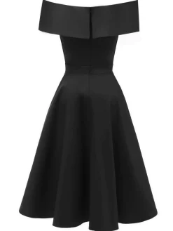 Online Retro Stage 1950s Off Shoulder Swing Dress
