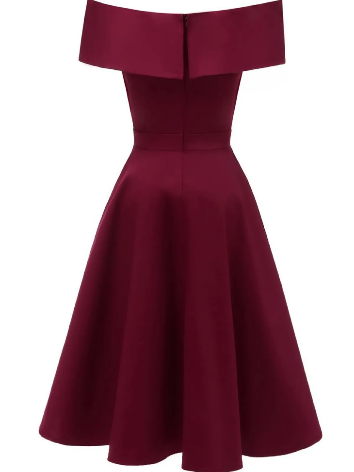 Online Retro Stage 1950s Off Shoulder Swing Dress