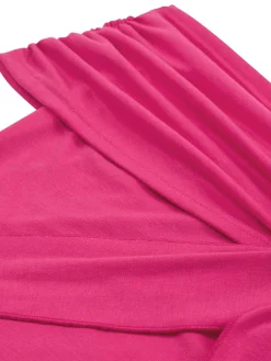 Sale Retro Stage 1960s Off-Shoulder 3D Rose Solid Top