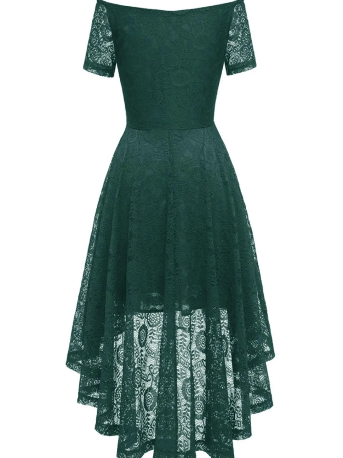 New Retro Stage 1950s Off-shoulder Floral Lace Dress