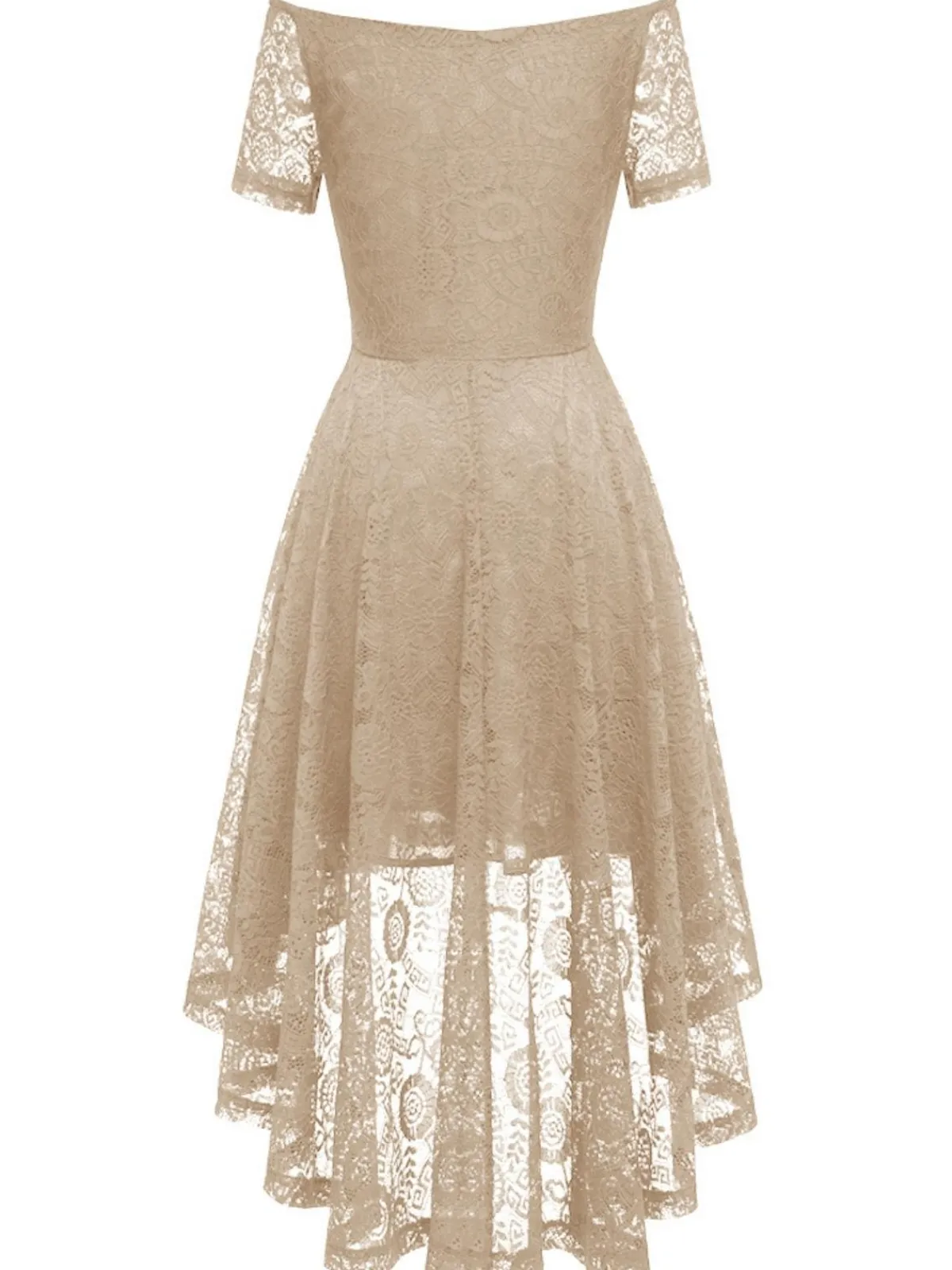 New Retro Stage 1950s Off-shoulder Floral Lace Dress