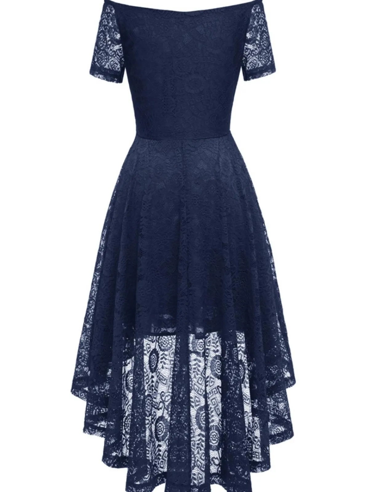 New Retro Stage 1950s Off-shoulder Floral Lace Dress