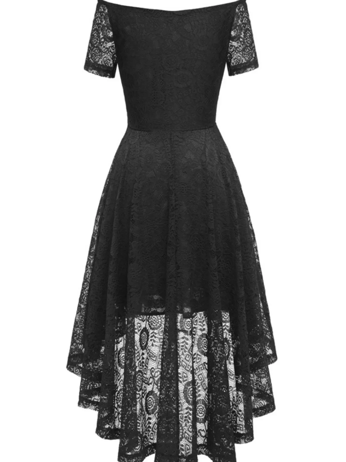 New Retro Stage 1950s Off-shoulder Floral Lace Dress