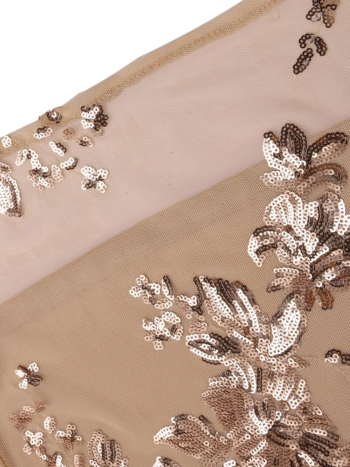 Best Retro Stage 1930s One Shoulder Sequined Floral Slit Dress