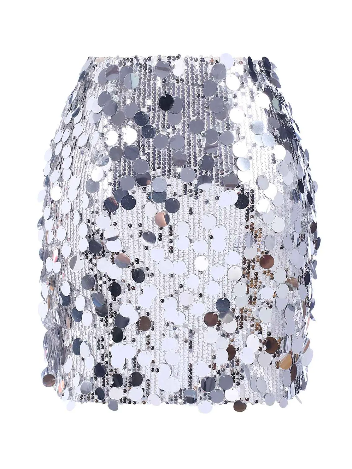 Online Retro Stage 1980s Party Sequined Mini Pencil Skirt